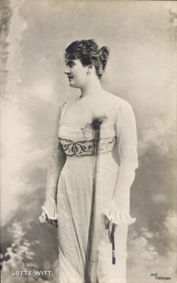 Foto Ak Schauspielerin Lotte Witt, Portrait
