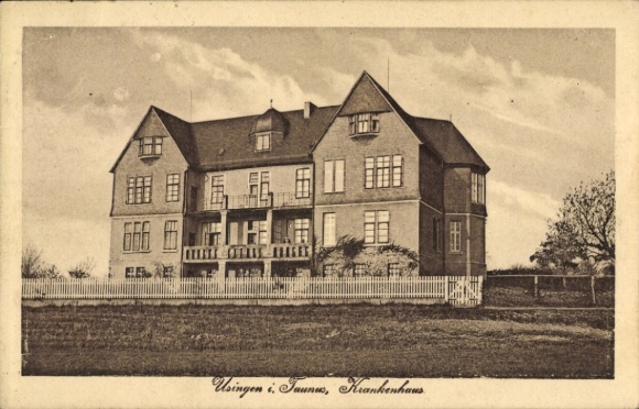 Postcard Usingen in Taunus Hesse, hospital