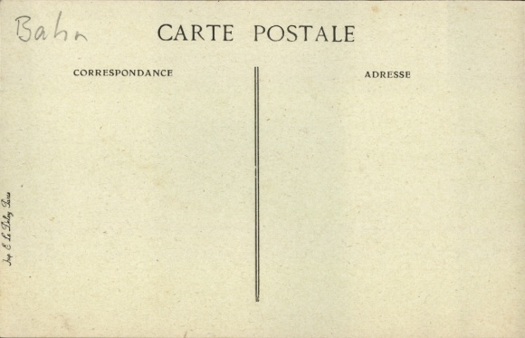 Postcard Aire sur la Lys Pas de Calais, station, platform, railway