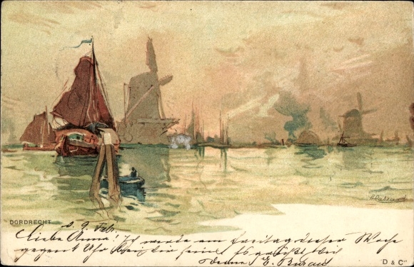 Artist PC Cassiers, H., Dordrecht South Holland Netherlands, Windmills