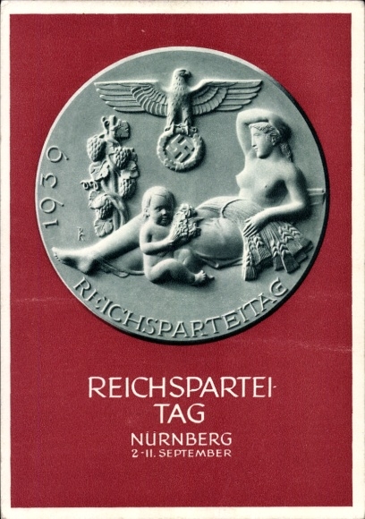 Ganzsachen Ak Nürnberg, Reichsparteitag 1939, Reichsparteitag des Friedens