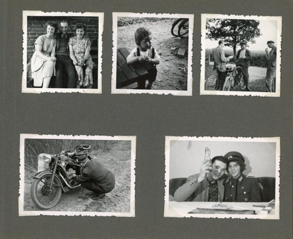 Photo Album Lübz in Mecklenburg, Policeman KVP, FDJ, Germany Meeting Pentecost 1950, Berlin