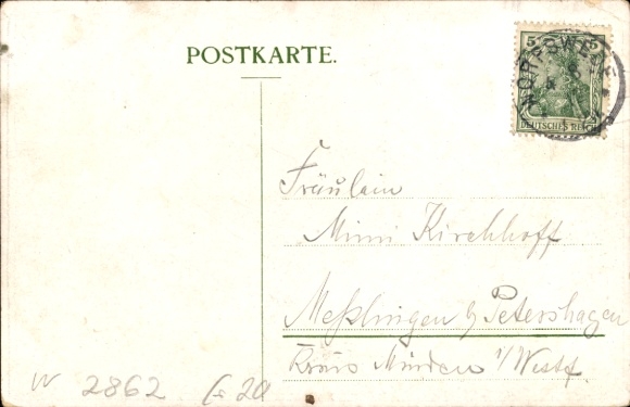 Artist Postcard Bick, Worpswede in Lower Saxony, Hotel Stadt London
