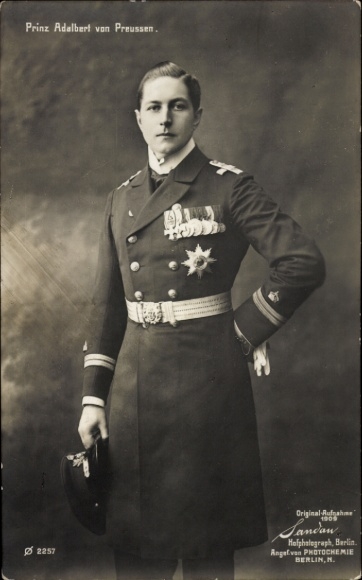 Ak Prinz Adalbert von Preußen, Portrait in Uniform