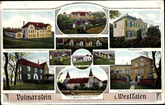 Postcard Volmarstein Wetter on the Ruhr, Bethanien, vicarage, Frauenheim, Hermann Luisenhaus