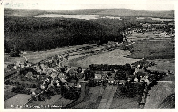 Ak Itzelberg Königsbronn Baden Württemberg, Fliegeraufnahme