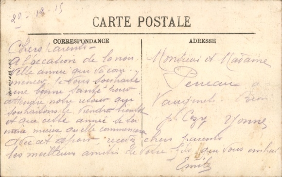 Postcard Ambulance Chirurgicale Automobile, les Camions Techniques