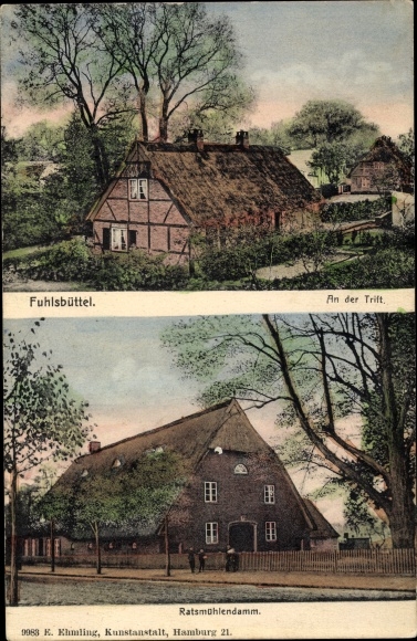 PC Hamburg North Fuhlsbüttel, on the Trift, Ratsmühlendamm, country house