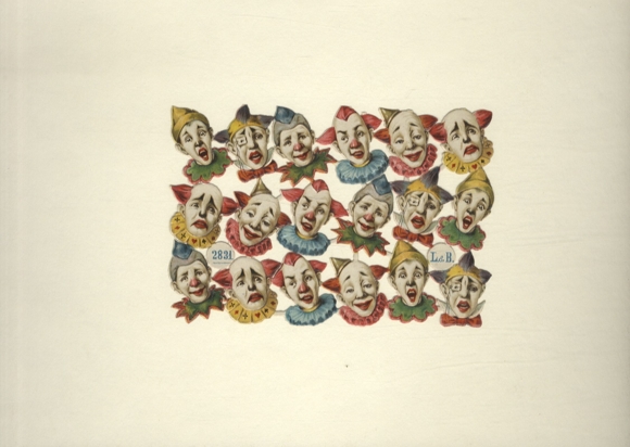 Blok spłaszczony, L&B 2831, klauni, wymiary ok. 10 x 15 cm