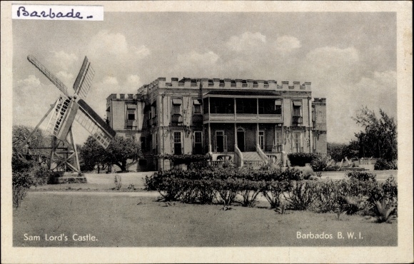 Postcard Barbados, Sam Lord's Castle