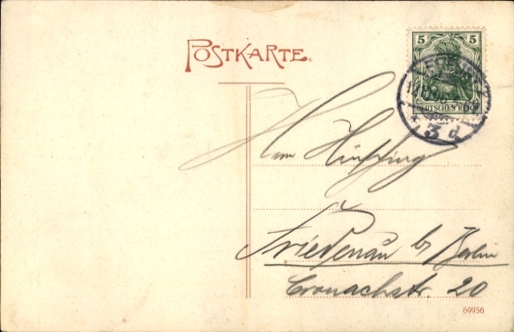 Postcard Erfurt in Thuringia, Martinsstift, Luther cell
