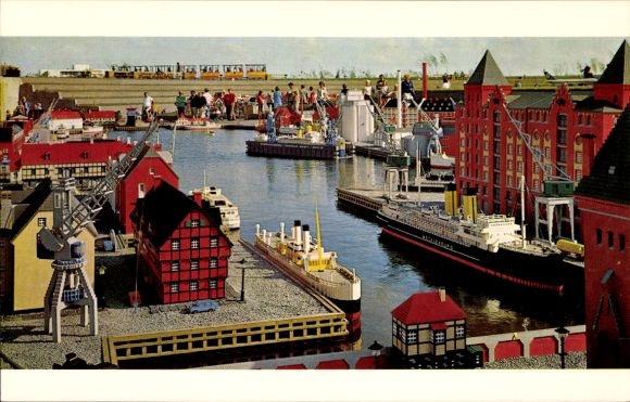 Ak Miniland, Hamburger Hafen, Miniaturen