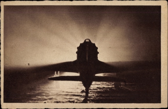 Postcard Italian Air Force, Air Fleet, warplane