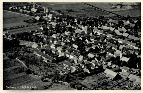 Ak Dachwig in Thüringen, luchtfoto