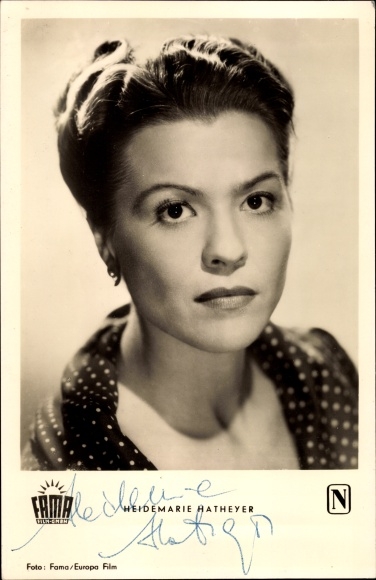 KP Actress Heidemarie Hatheyer, Portret, Film Dr. hol