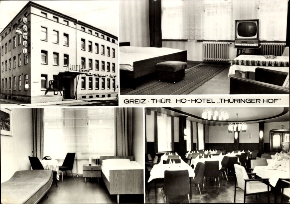 Ak Greiz im Vogtland Thüringen, Hotel Thüringer Hof