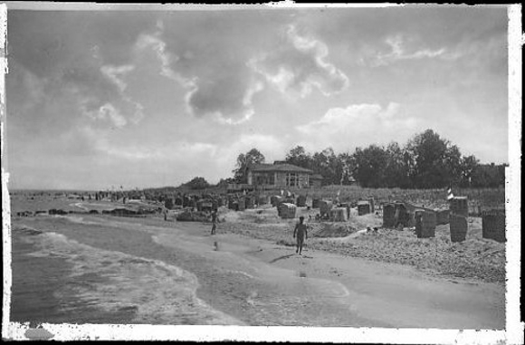 24 Negative Berg-Dievenow in Pommern, Promenade, Strand, Steg, Segelboot