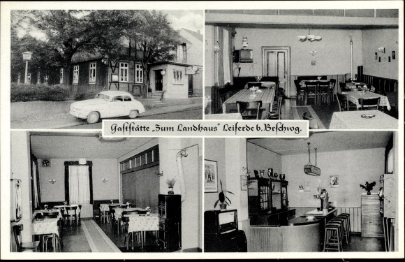 Postcard Leiferde district of Gifhorn, restaurant Zum Landhaus