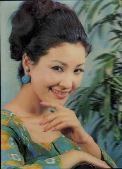 3 D Postcard Winking Asian