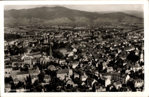 Ak Offenburg in Baden Schwarzwald, Gesamtansicht