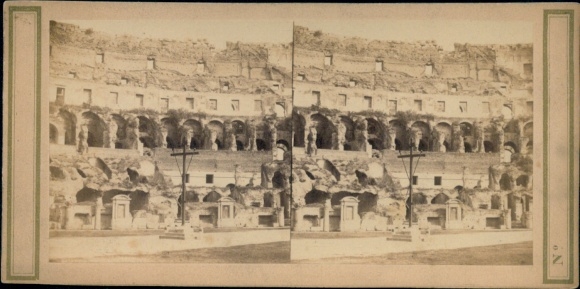 Stereo photo Rome Lazio, Colosseum
