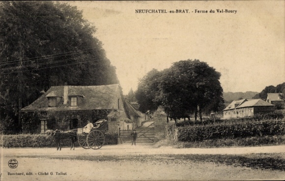 Ak Neufchâtel en Bray Seine Maritime, Ferme du Val-Boury