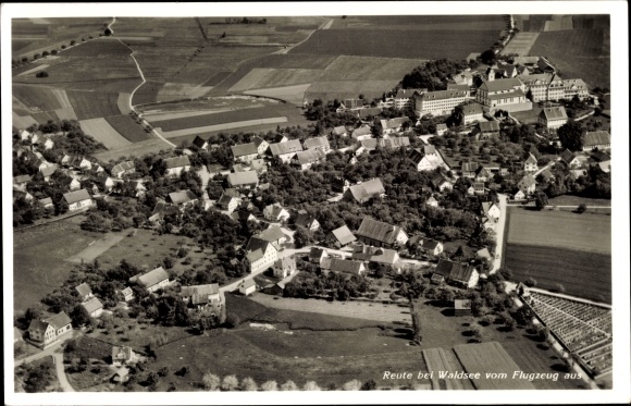 PC Bad Waldsee in Upper Swabia Württemberg, aerial photograph