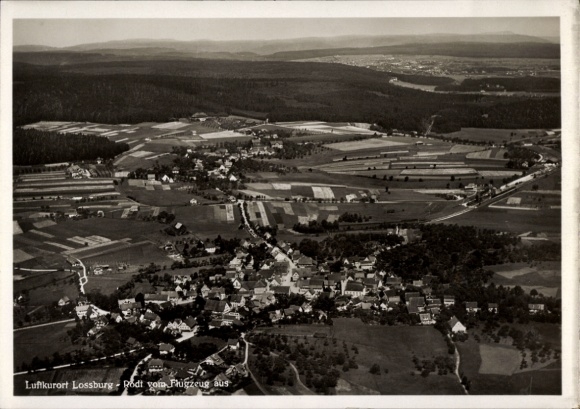 Ak Rodt Loßburg im Schwarzwald, Fliegeraufnahme