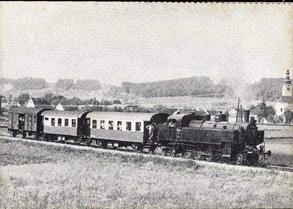 Ak Fladnitz an der Teichalm, Lokomotive 93 mit Sonderzug der DGEG