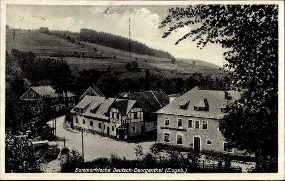 Ak Deutsch Georgenthal Neuhausen Erzgebirge, Gasthaus mit Umgebung