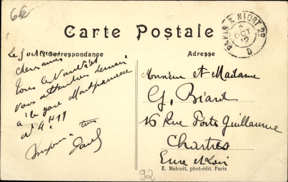 Postcard Vanves Hauts de Seine, Avenue du Progres