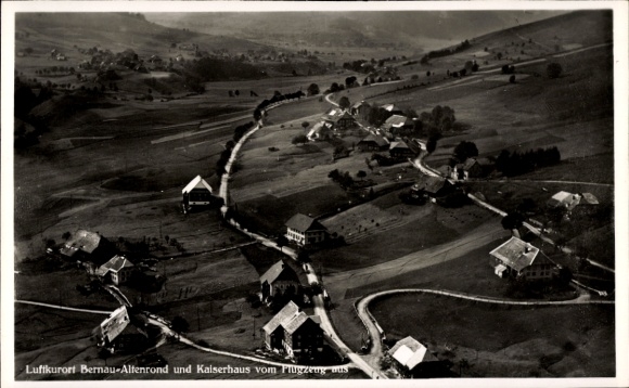 Ak Altenrond Bernau im Schwarzwald, Fliegeraufnahme