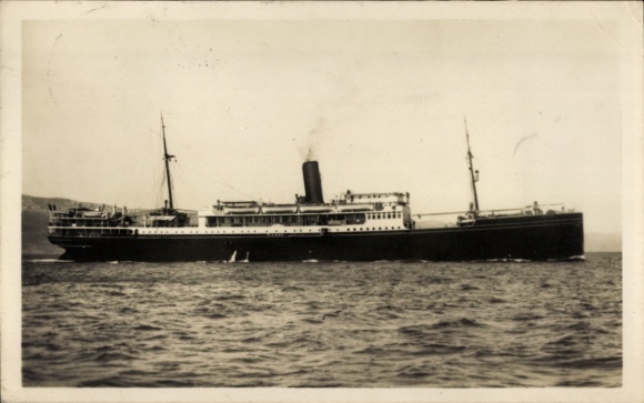 Ak steamer SS Piesna, Lloyd Triestino di navigatie