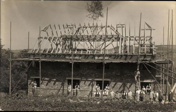 6 old PCs from Germany, unknown location, various buildings and views