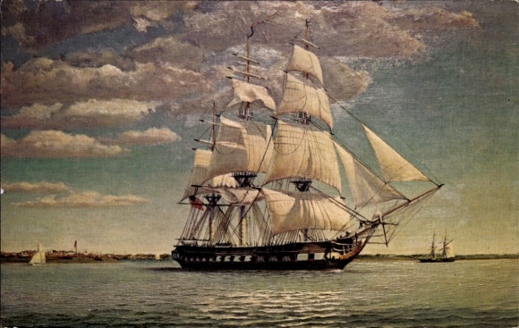 Ak Baltimore Maryland USA, Het fregat Constellation op haar eerste reis in 1798. Ze...