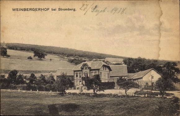 Postcard Dörrebach im Hunsrück, Weinbergerhof, Weinberger Hof near Stromberg