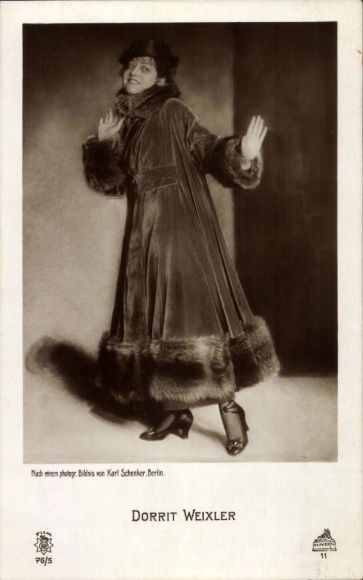 Ak Schauspielerin Dorrit Weixler, Portrait