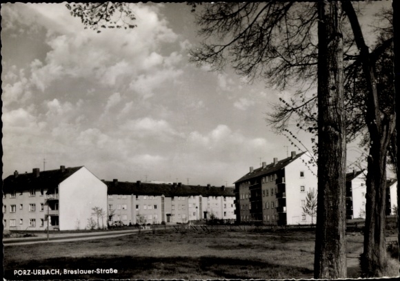 Postcard Porz Urbach Cologne North Rhine Westphalia, Breslauer Straße