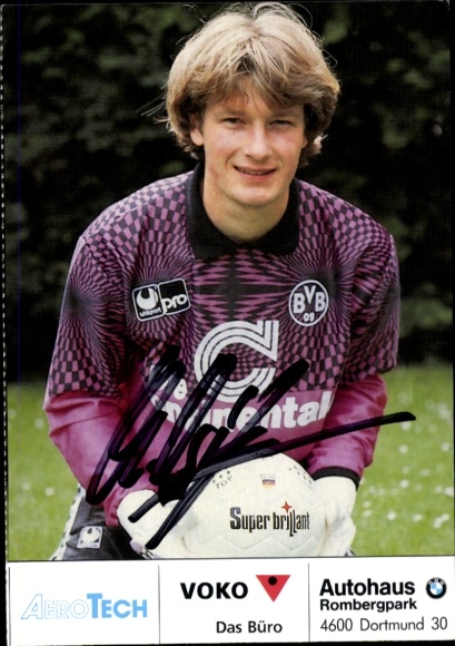 Autograph card footballer Christof Osigus, BVB 09, Borrussia Dortmund, autograph