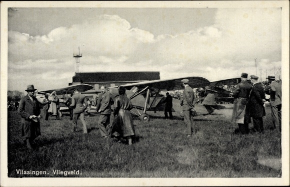 PC Vlissingen Zeeland Netherlands, lot at the airport, sport planes