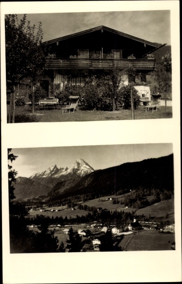 Postcard Bischofswiesen Oberbayern, general view, Haus Elisareth