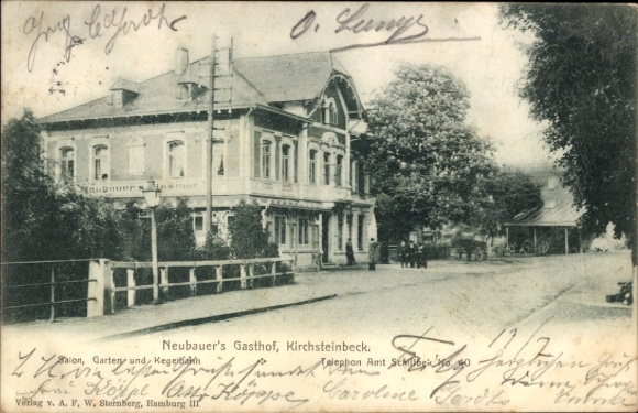 Ak Hamburg Mitte Billstedt Kirchsteinbek, Gasthof Neubauer
