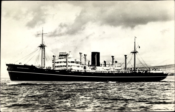 foto AK vrachtschip Coromandel, P&O
