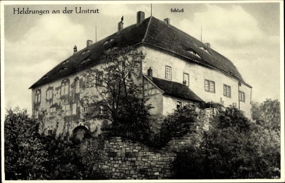 Ak Heldrungen im Kyffhäuserkreis Thüringen, Schloss