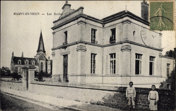 Ak Magny en Vexin Val-d’Oise, Les Ecoles