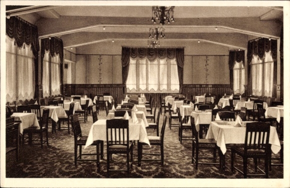 Ak Oberhof im Thüringer Wald, Speisesaal, Heinrich Lorenz Stiftung