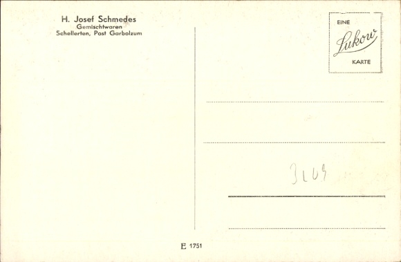 Postcard Schellerten in Lower Saxony, church, war memorial, village street
