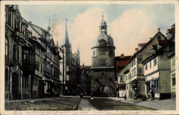 Ak Waltershausen in Thüringen, Stadtansicht, Nicolaustor,  Architektur,  Atmosphäre