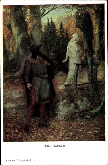 Kunstenaarskaart Leeke, Ferd., Tannhäuser, Richard Wagner cyclus