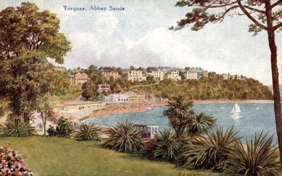 Künstler Ak Howard, Torquay Devon England, Abbey Sands